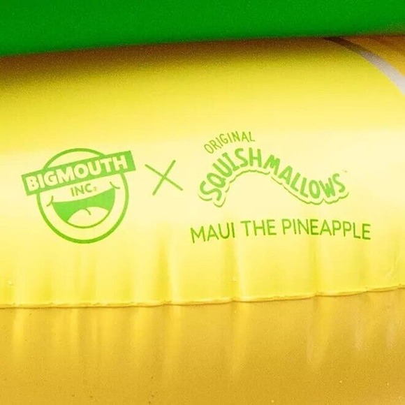 BigMouth, Squishmallows Maui the Pineapple Pool Float, 51.6" x 41.7" x 13.4" - Picture 4 of 9
